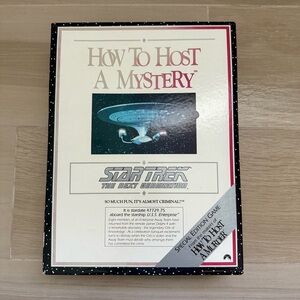 Star Trek The Next Generation - How to Host a Mystery Game vintage 1992